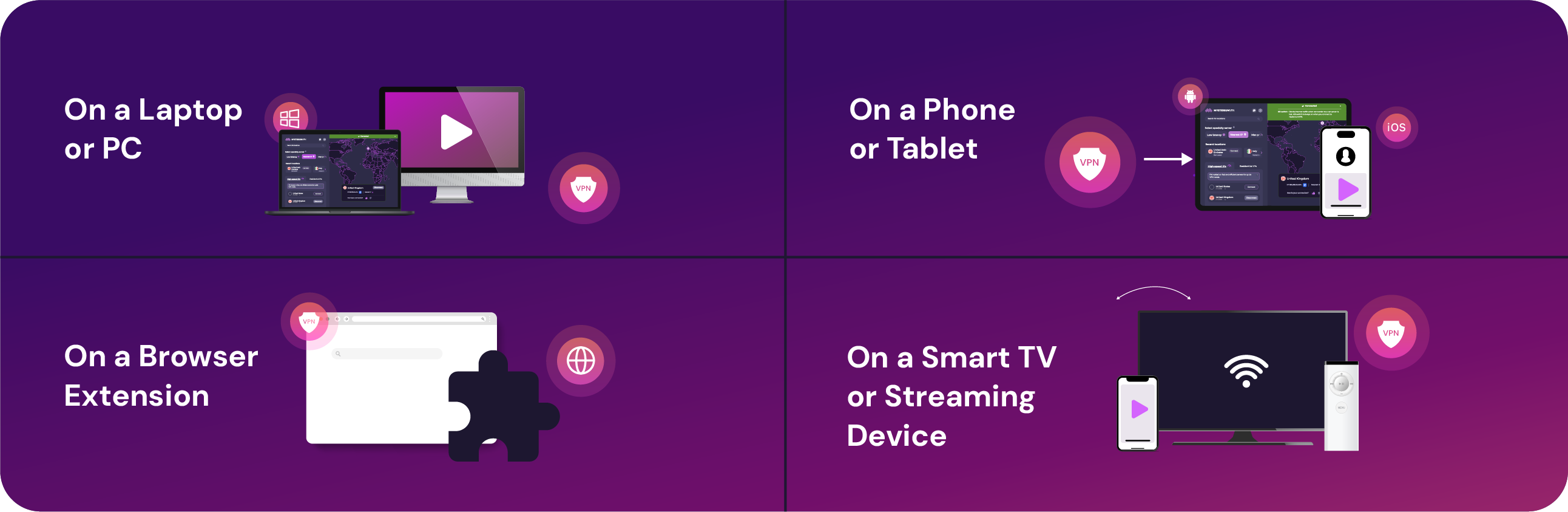 Different ways how to use vpn for streaming